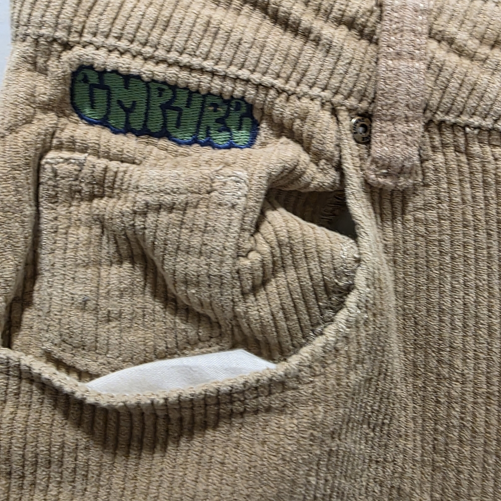 Empyre Y2K Beige Corduroy High Rise Jeans Skate Pants Size 0 - Picture 3 of 9